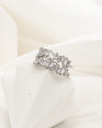 Lisa Baguette Diamond Adjustable Ring - Fashion Jewelry | Chic Chic Bon