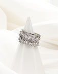 Lisa Baguette Diamond Adjustable Ring - Fashion Jewelry | Chic Chic Bon