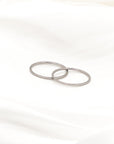 Milani 1mm Very Thin Silver Stackable Ring- Jewelry | chic chic bon