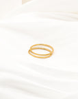 Milani 1mm Very Thin 18k Gold Stackable Ring - Everyday Jewelry | chic chic bon