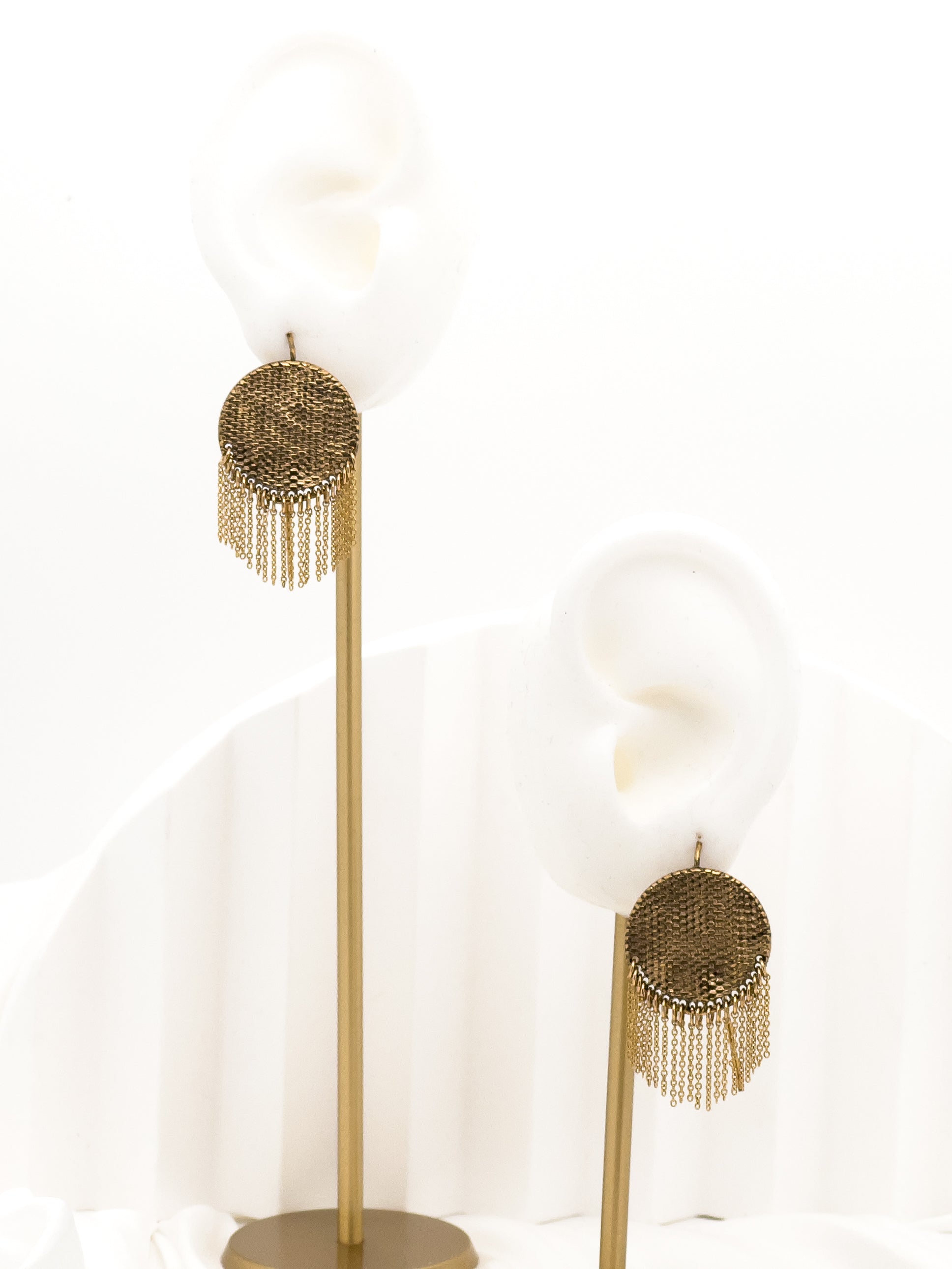 Moonlight Gold Vintage Thread Hook Earrings - Everyday Jewelry  | chic chic bon