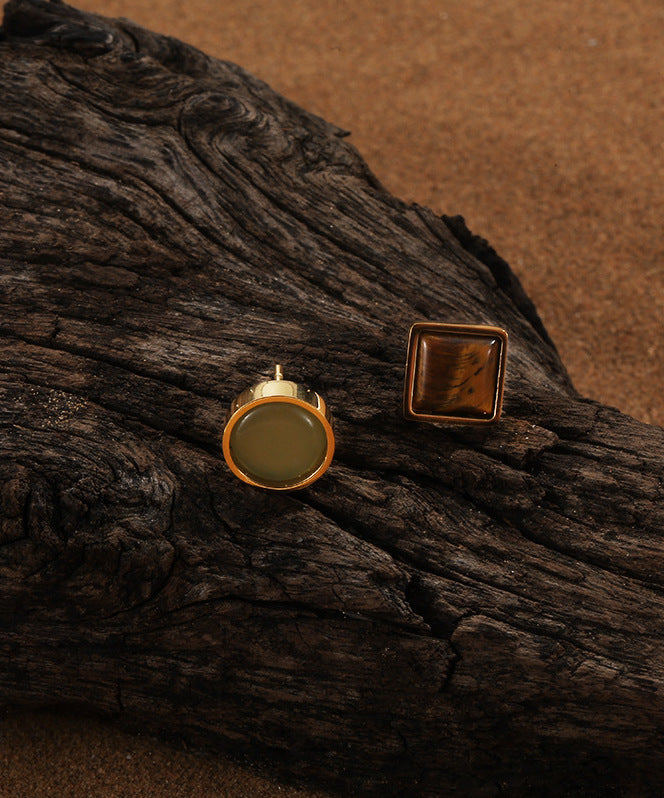 Amber Opal Studs