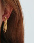 Fledged Draping Drop Studs