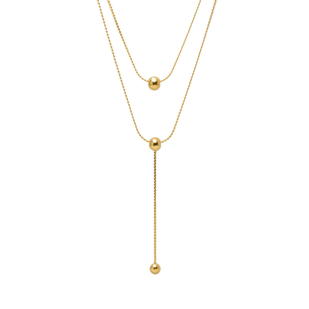  Point to Line Layered Pendant for Sale - Jewelry Store | Chic Chic Bon