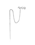Crystal Zigzag Silver Single Ear Cuff Earrings - Fashion Jewelry  | Chic Chic Bon